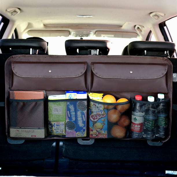 Auto Car Seat Back Multi-Pocket Storage Bag Organizer Holder Hanger Bag Black 